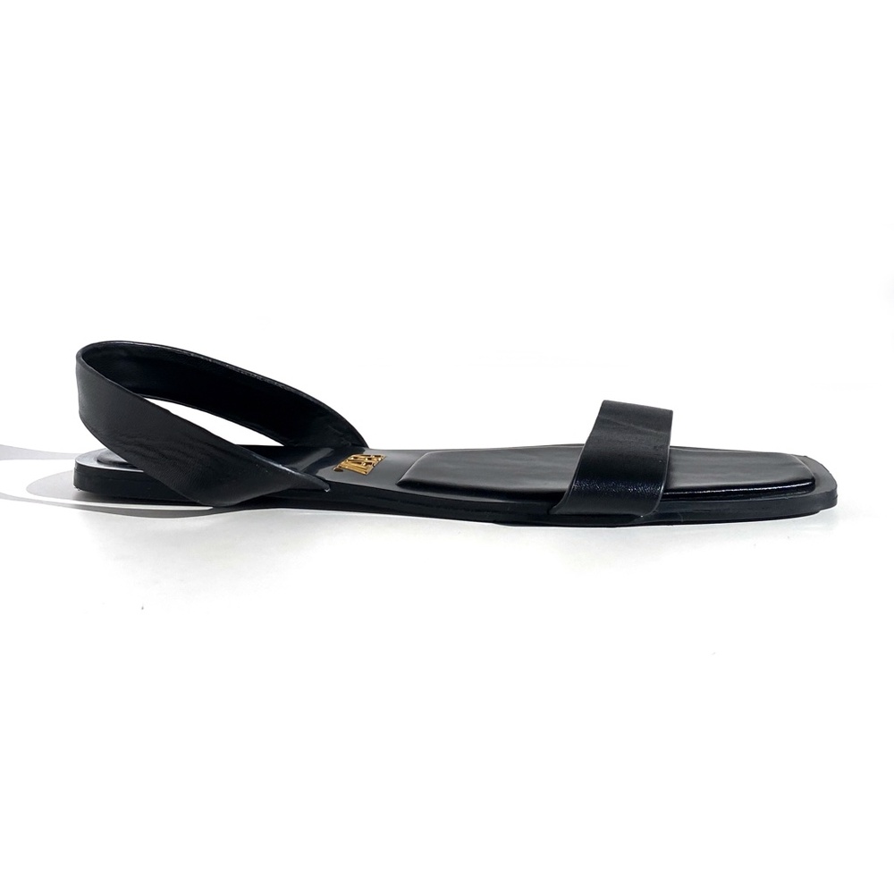 Zara - Sandals - Faux Leather - Black - size 9 - Picture 2 of 3